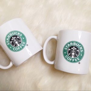 2004 Starbucks Mermaid Logo Coffee Mug Set